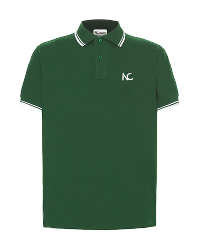 POLO CLASSIC FIT - FOREST GREEN/WHITE