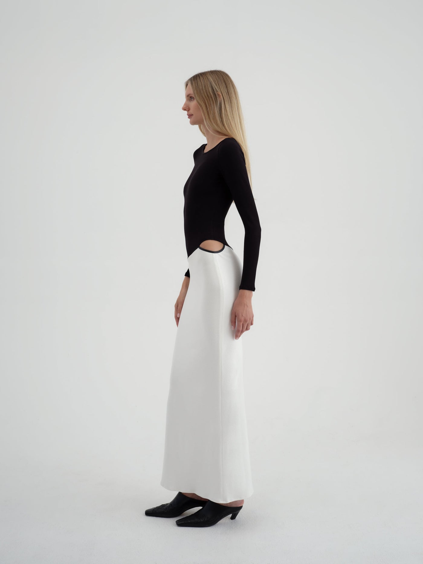 Two-tone Asymmetrical Dress