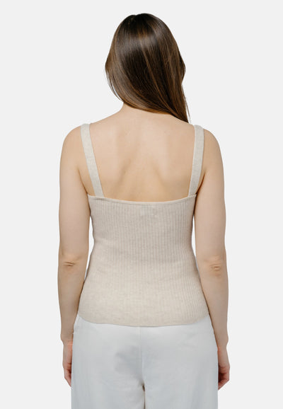 Ulaanbaatar Strap Top Off White