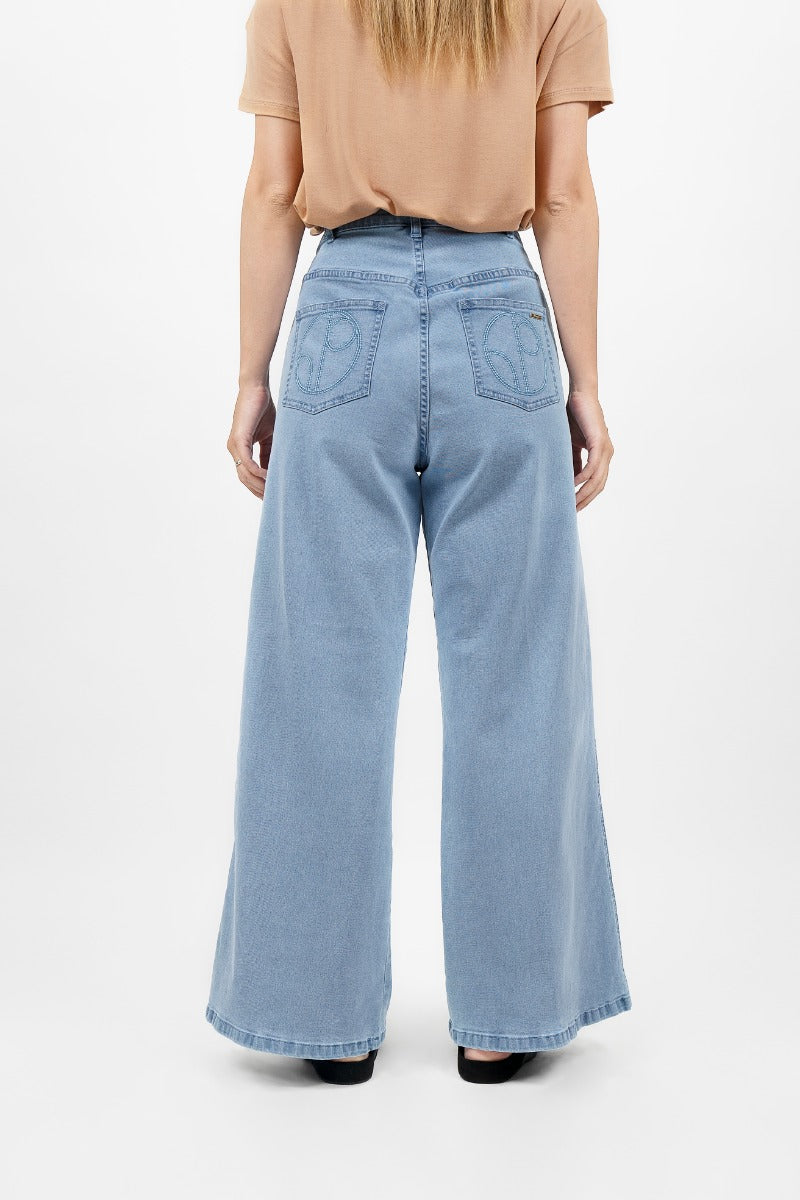 Los Angeles - Wide Leg Jeans- Sky