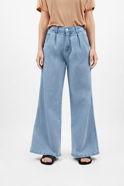 Los Angeles - Wide Leg Jeans- Sky