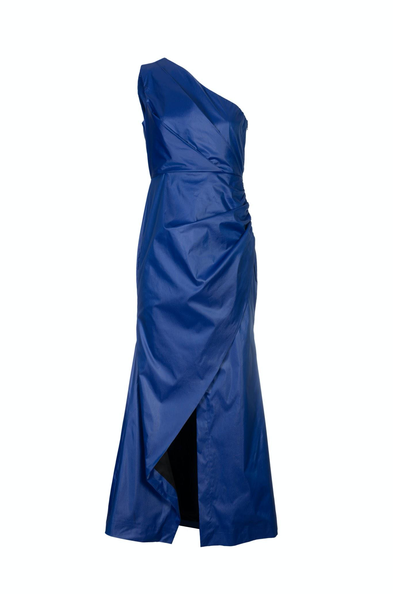 Long Draped Blue Dress