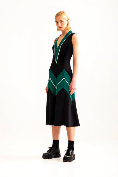 Zigzag midi dress by talented.company