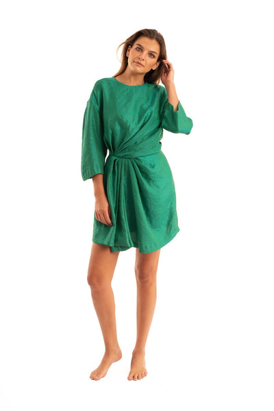 Green Pleated Dress - NOPIN - The Clothing LoungeNOPIN