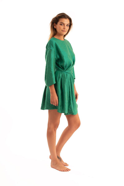 Green Pleated Dress - NOPIN - The Clothing LoungeNOPIN